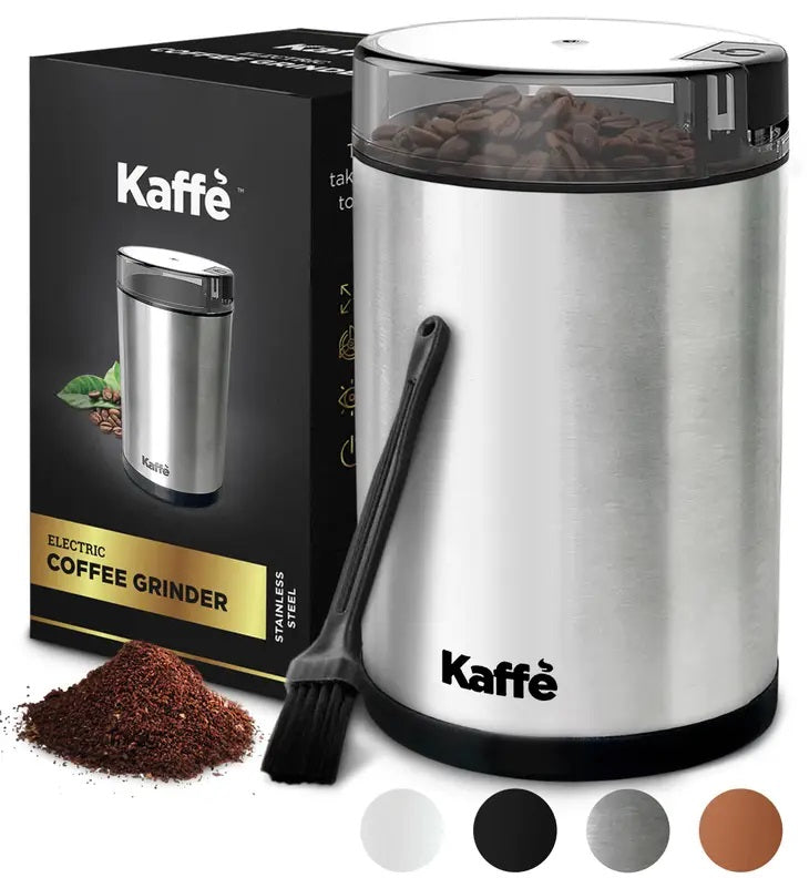 Season and Stir™ Kaffe Electric Coffee Grinder w/ Cleaning Brush