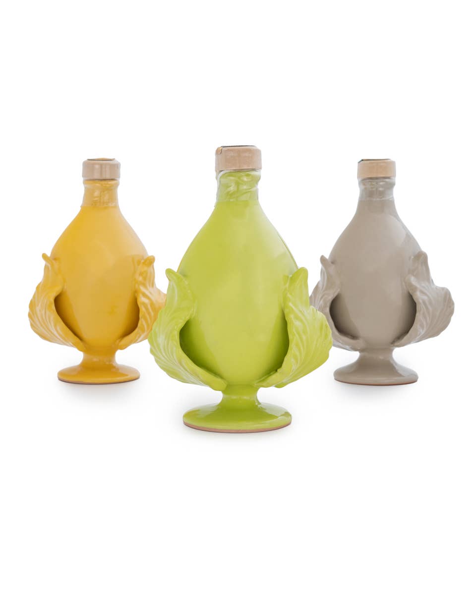 Season and Stir™ Ceramic Oil Jar Handmade in Italy with Organic Extra Virgin Olive Oil