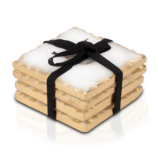 Season and Stir™ Square Marble Coasters for Drinks