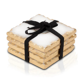 Season and Stir™ Square Marble Coasters for Drinks