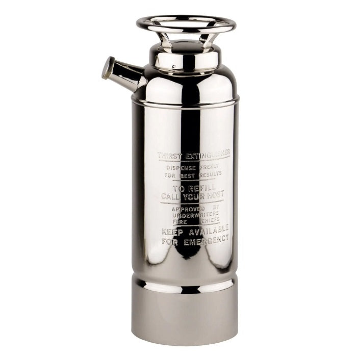Season and Stir™ -Fire Extinguisher Cocktail Shaker - Silver plated interior