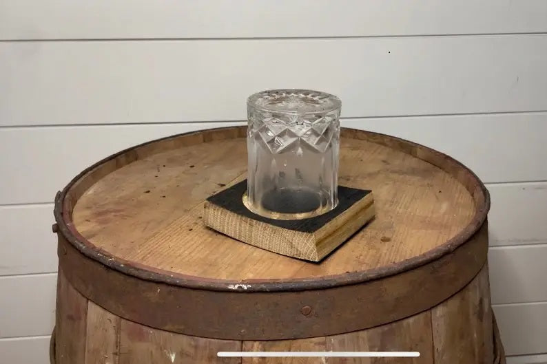 Season and Stir™ -Cocktail SMOKER Block | Authentic Bourbon Barrel - JL Woodworking