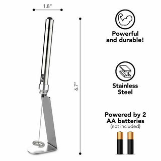 Season and Stir™ Kaffe Handheld Milk Frother with Stand