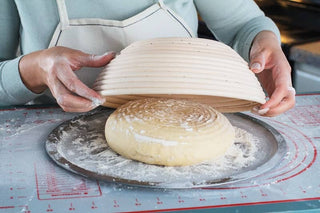 Round Bread Proofing Basket Rattan bowl w/cloth Liner