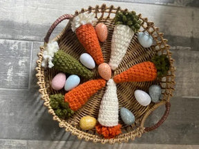 Season and Stir™ Farmhouse Crochet Carrot, Easter Décor