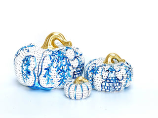 Season and Stir™ Chinoiserie Pumpkins set of 3 - NOW ON SALE!