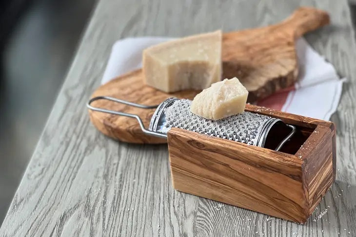 Verve Culture Italian Olivewood Parmesan Cheese Grater - Flat