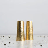 Season and Stir™ Salt and Pepper Shaker Set with Two Tone Hammered Design Nouvelle