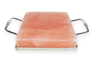 Season and Stir™ Himalayan Secrets 8" x 8" x 2" Salt Plate with Holder