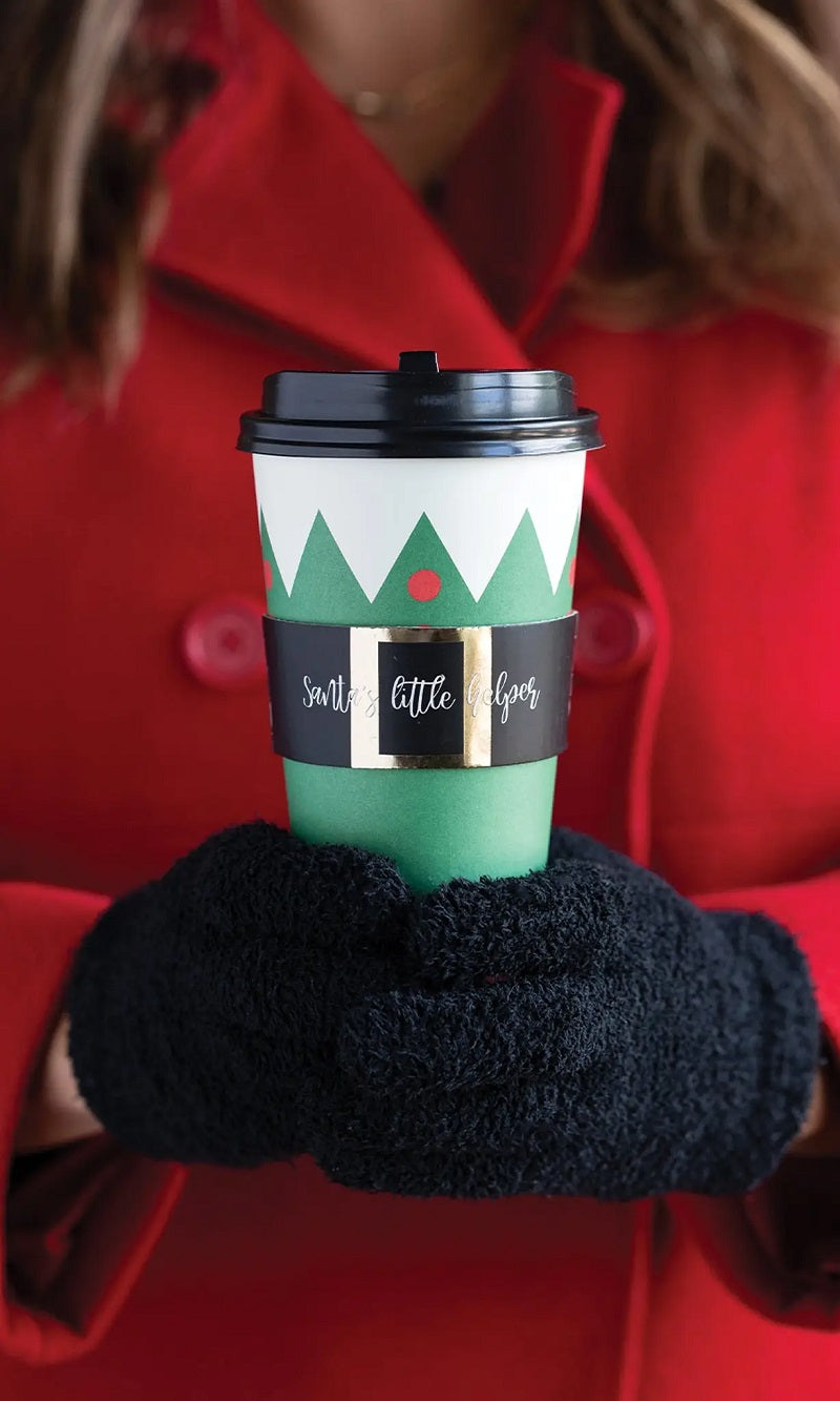Season and Stir™ -Disposable Coffee Cups - Falalala-latte, Christmas Pine, Santa Helper or Floral design